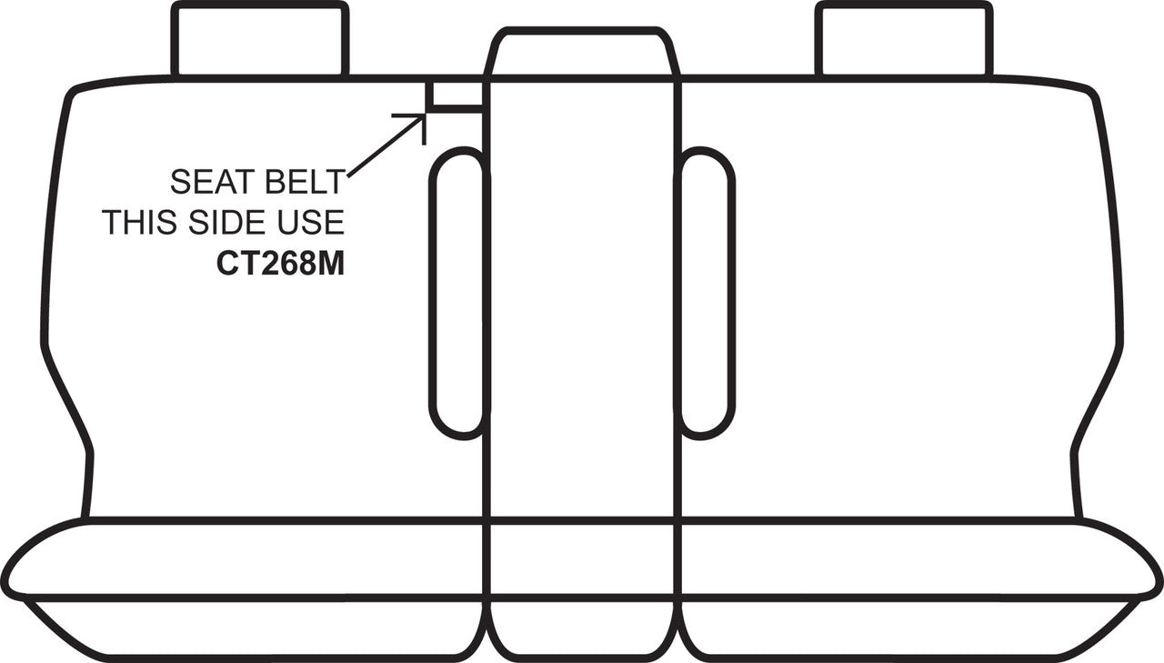 Getaway Neoprene Rear Black - Black Stitch Seat Covers Suits Kluger 2007 - 2014 – additional photo 3