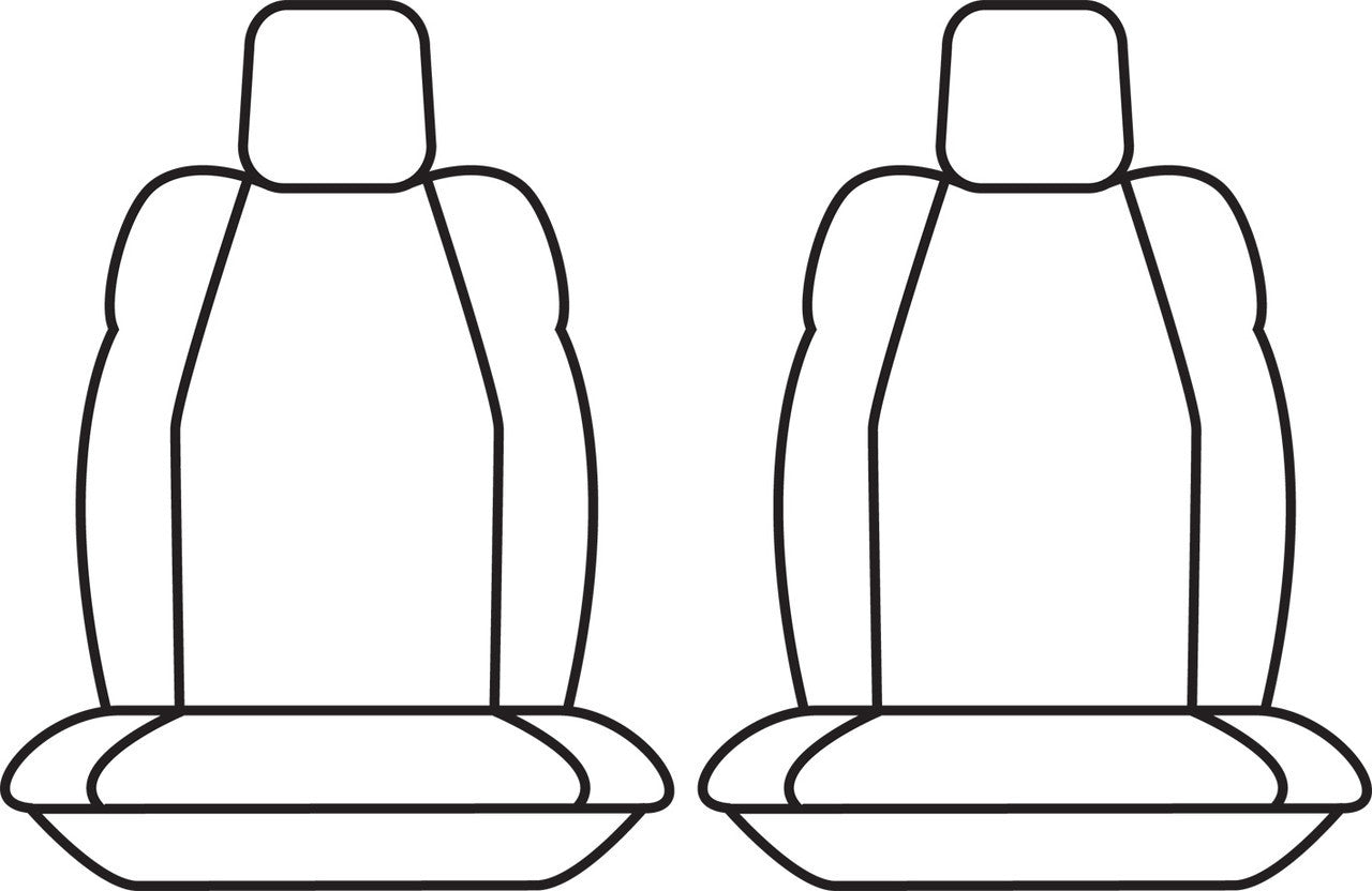 Super Tough Canvas Front Black Seat Covers Suits DMax BT50 2020 Onwards – additional photo 9