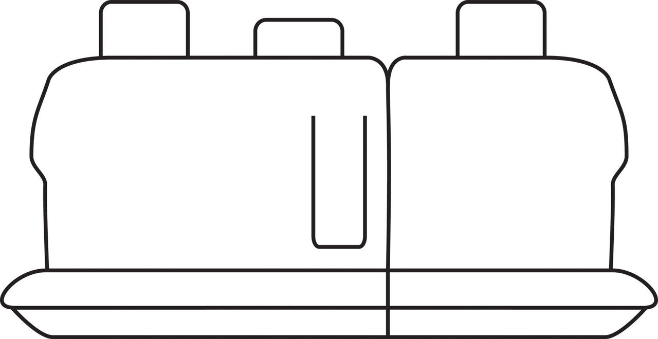 Tradies Canvas Rear Row 2 Grey Seat Covers Suits Prado 120 Series SUV 2003-2009 – additional photo 4