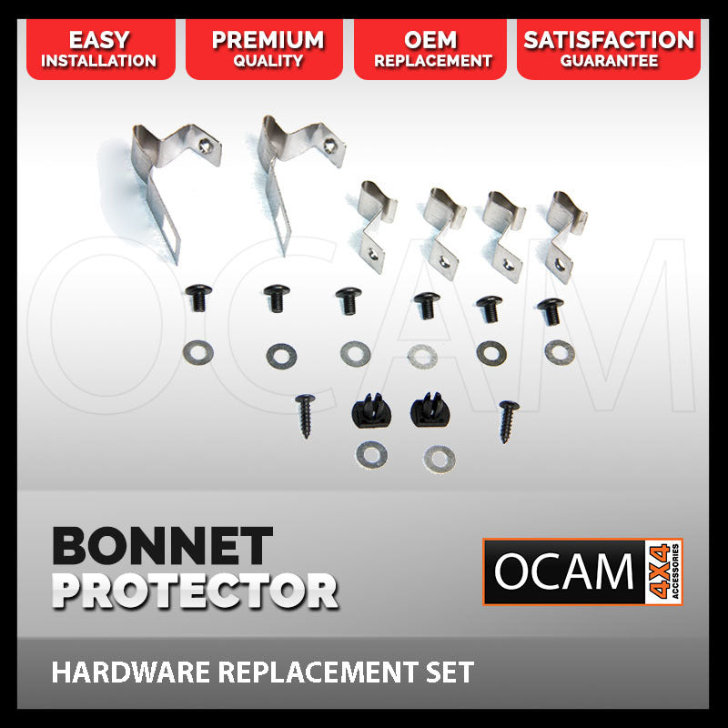 Replacement Bonnet Protector Clips for Toyota Hilux N70 08/2011-15 Fitting Kit – additional photo