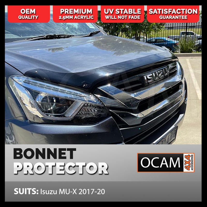 Bonnet Protector for Isuzu MU-X 2017-07/2021 Tinted Guard MUX – additional photo