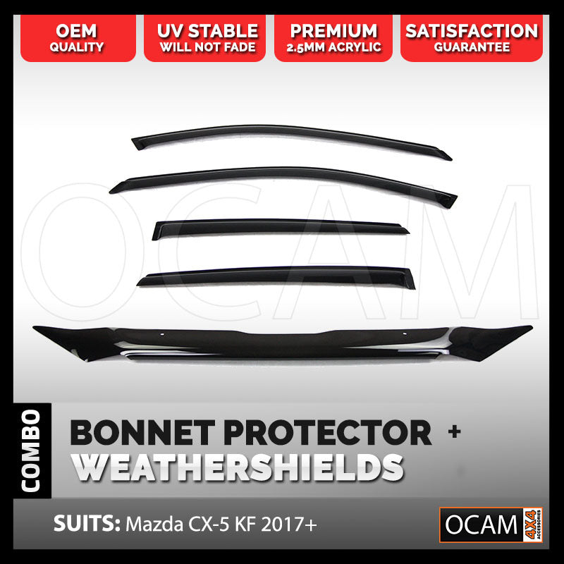 Bonnet Protector, Weathershields For Mazda CX-5 KF 2017-2021 Visors CX5 – additional photo