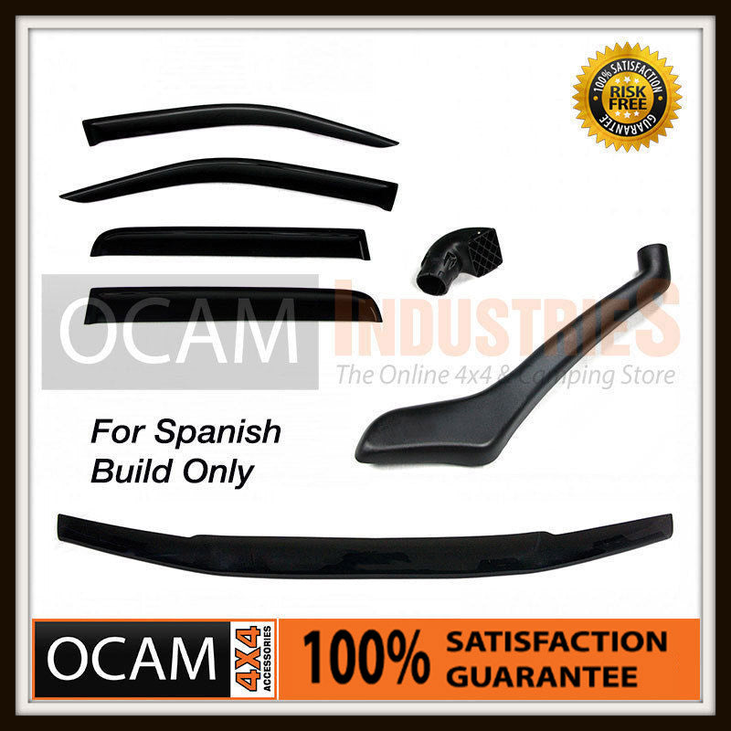 For Nissan Navara D40: Snorkel, Bonnet Protector & Weathershields Visors 2005-09 – additional photo