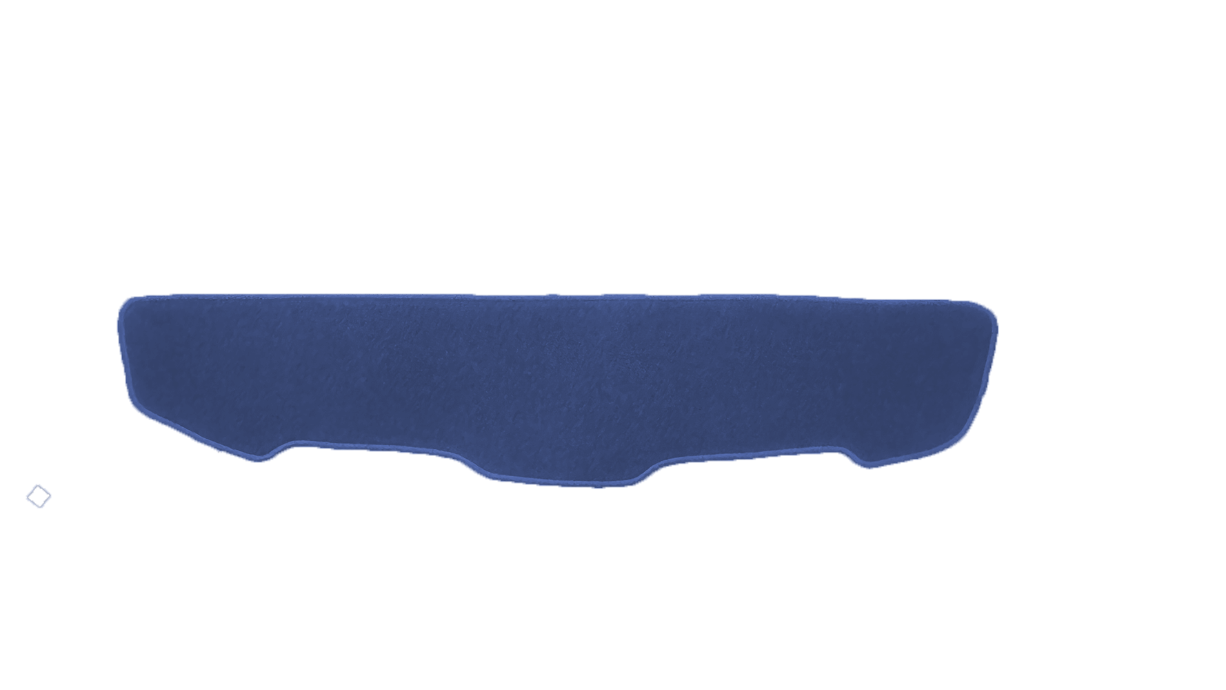Dash Mat To Fit Mazda 808 Sedan (1972 – 1978) in Blue