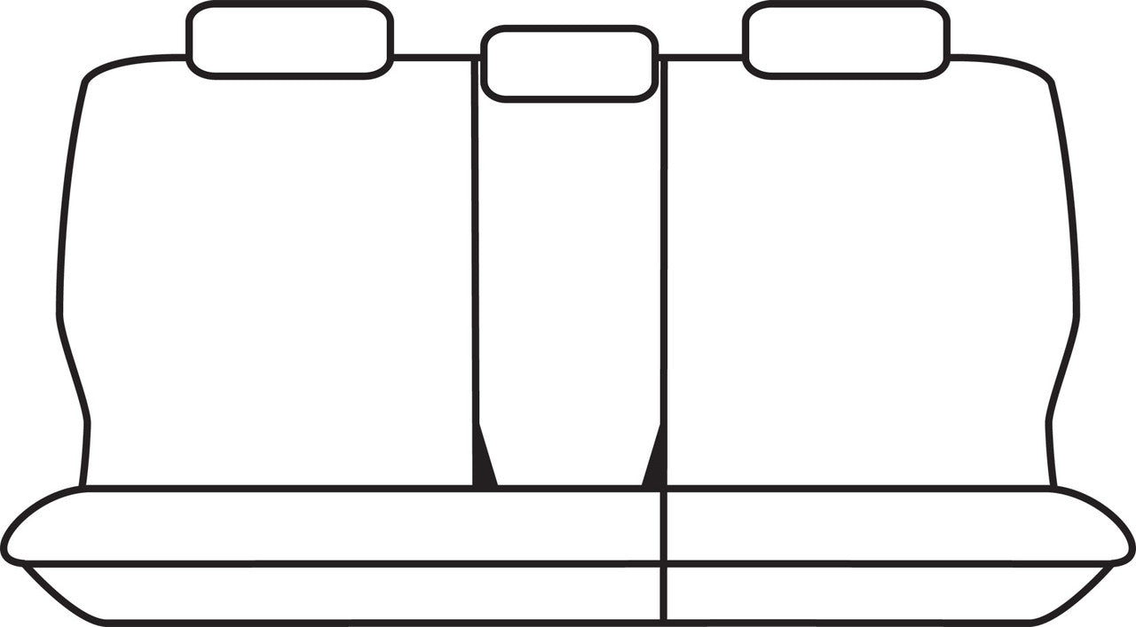 Tradies Canvas Rear Row 2 Black Seat Covers Suits Prado 150 Series 2009-2023 – additional photo 2