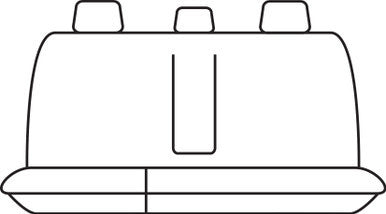Super Tough Canvas Rear Black Seat Covers Suits Hilux 2015 On – additional photo 3