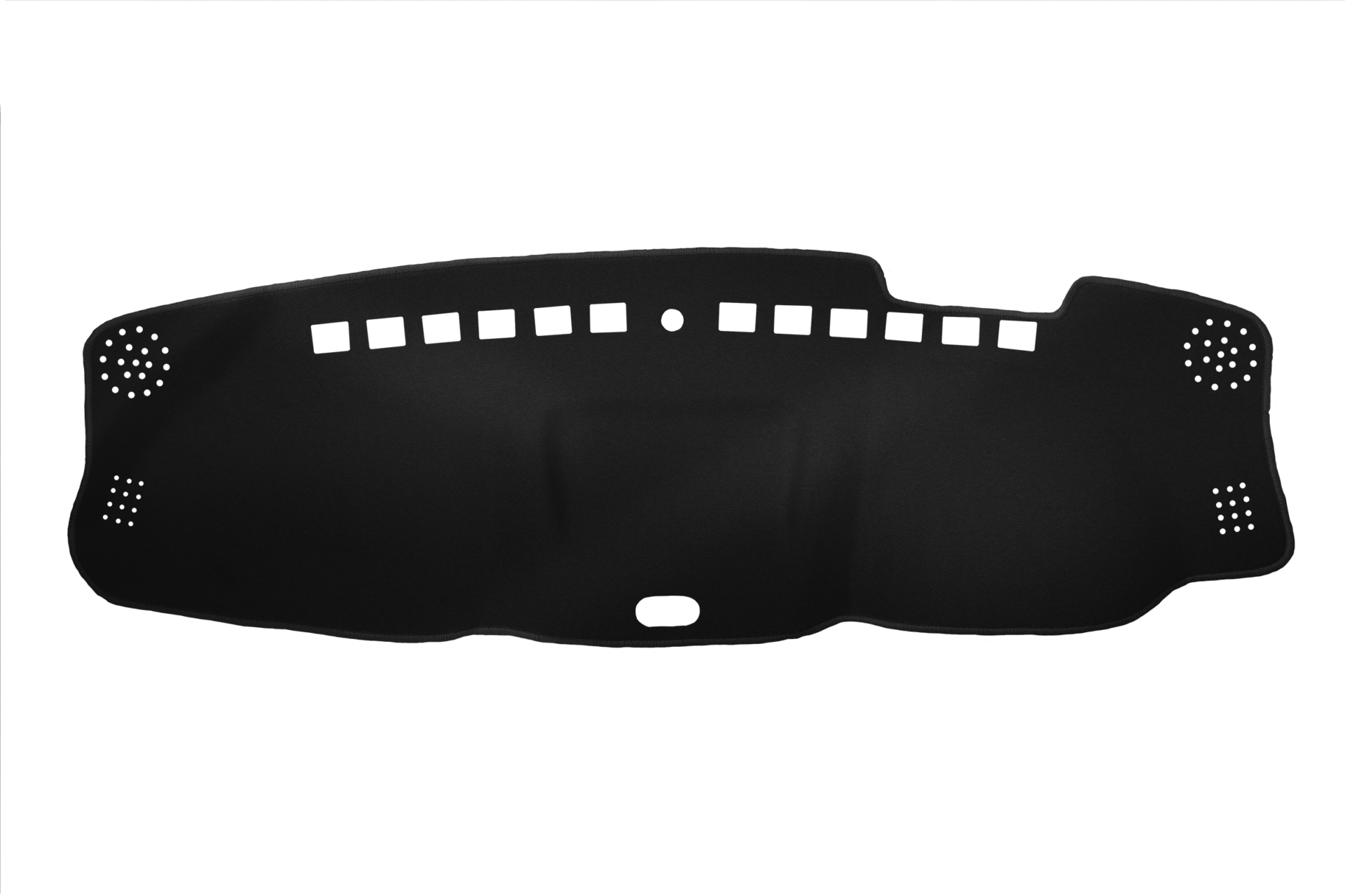 Dash mat to Fit Isuzu D-Max RG (7.1.2020 - current) with centre coin tray in Black