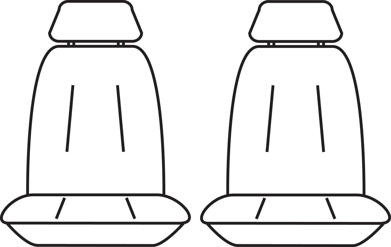 Tradies Canvas Front Black Seat Covers Suits Triton MV Navara D27 – additional photo