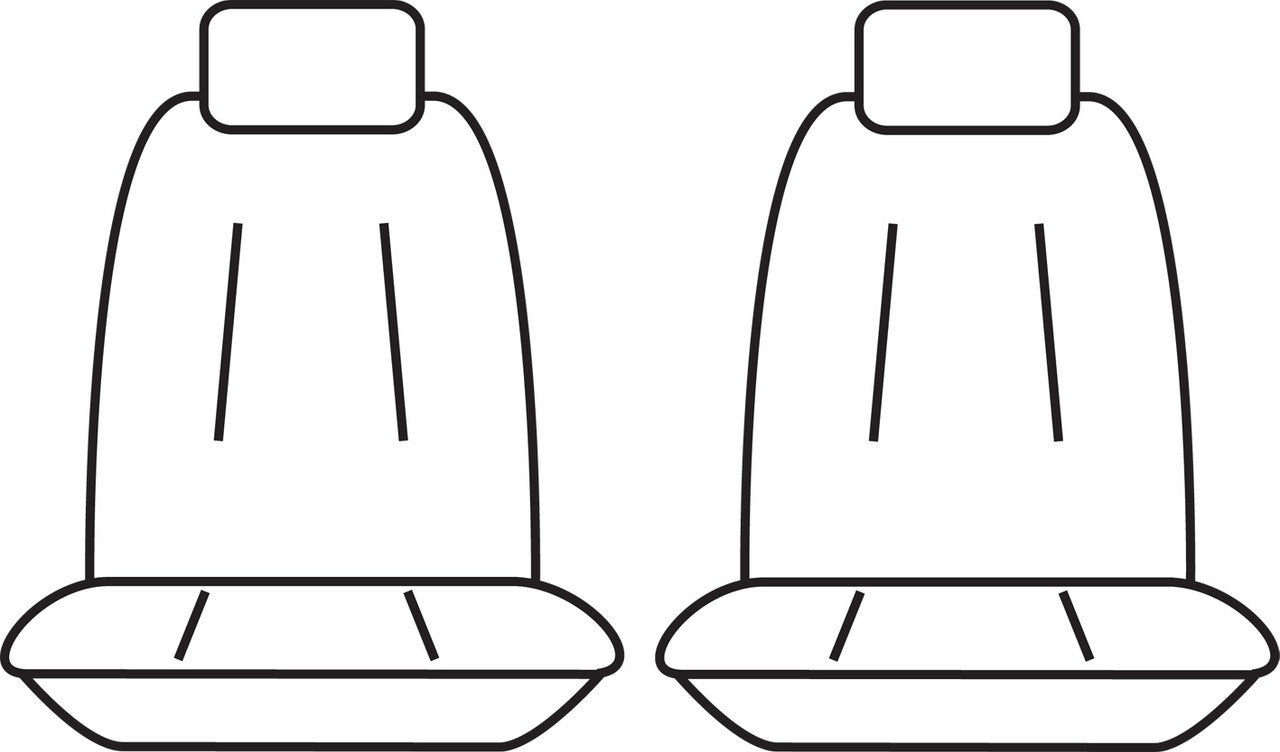 Tradies Canvas Front Grey Seat Covers Suits Everest, Ranger 2022 - On – additional photo 2