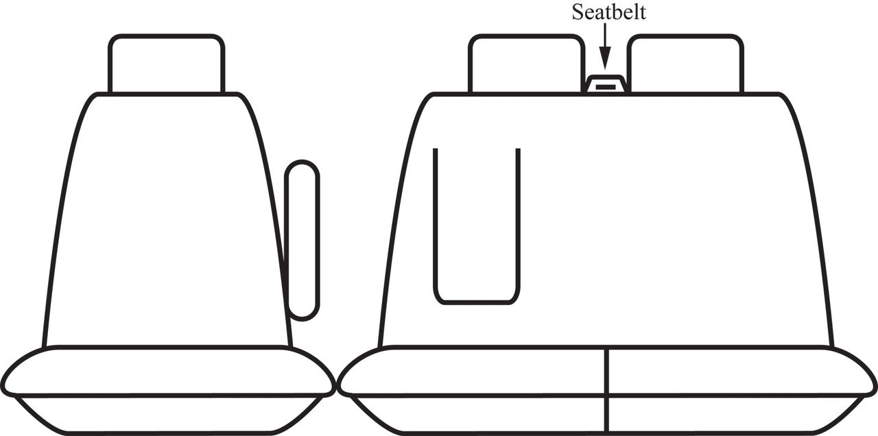 Getaway Neoprene Front Black - Silver Stitch Seat Covers Suits Transit, Transit Custom 2013-On – additional photo