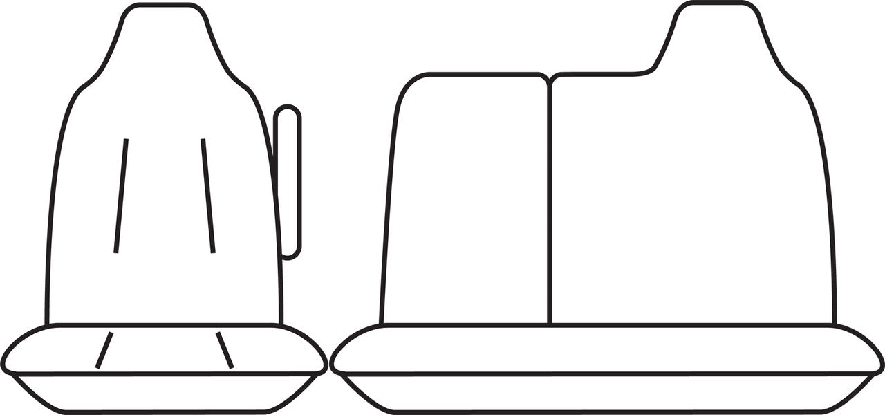 Truck Canvas Front Charcoal Seat Covers - Suits Canter Wide Cab Truck – additional photo 2