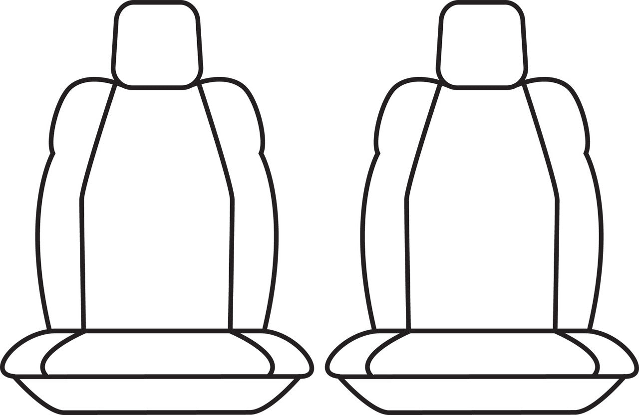 Weekender Jacquard Front Black Seat Covers Suits BT50 DMax MUX 2020-On – additional photo 2