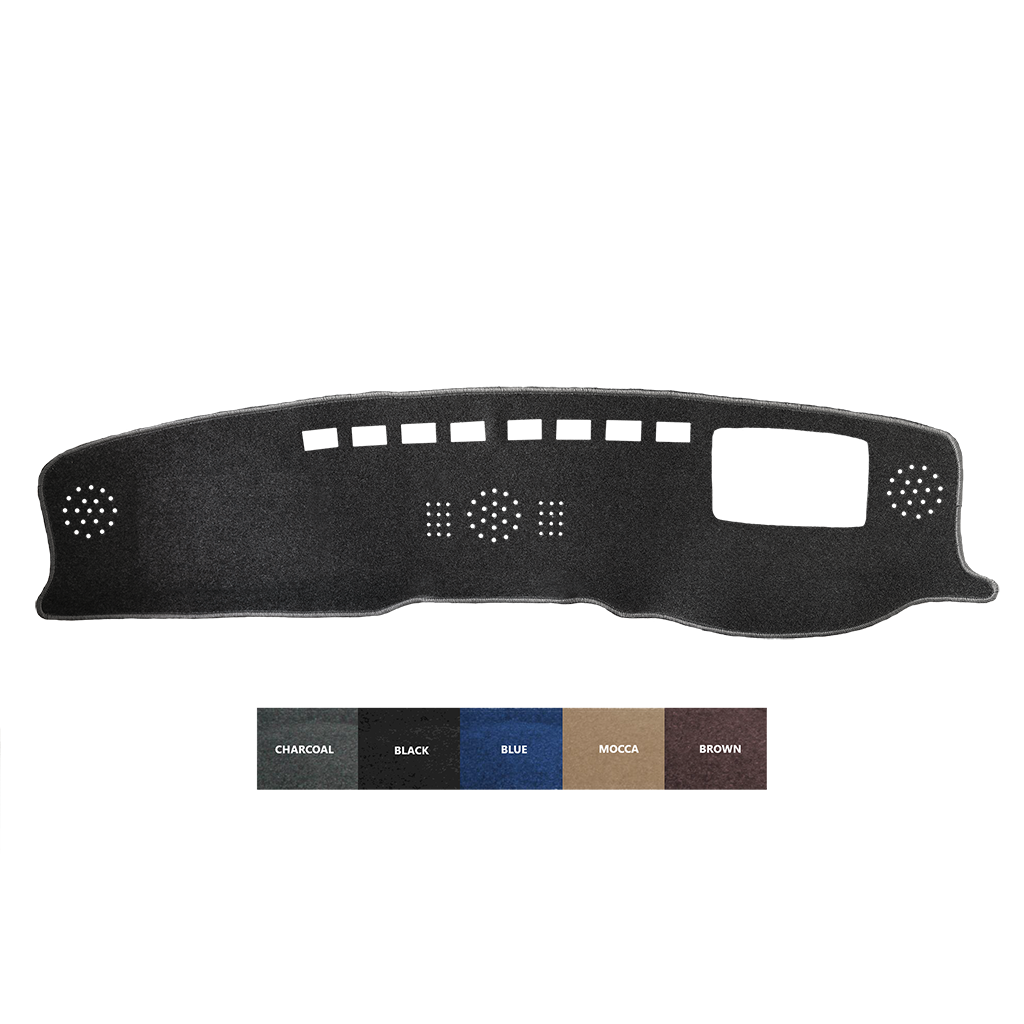 Dash mat to fit Toyota Landcruiser FJA300R with HUD (7/2021-1/2025) in Grey