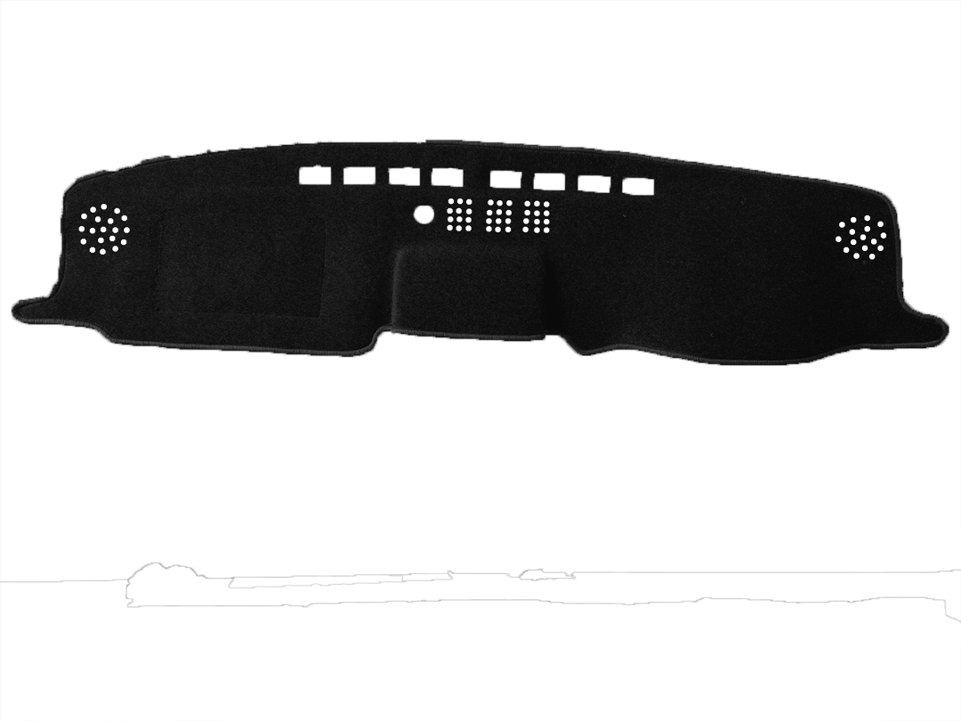 Dash Mat to fit Toyota Landcruiser 300 series (2025 - current) in Black
