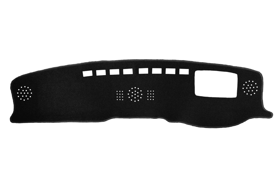 Dash Mat to fit Toyota Landcruiser 300 series flat behind info screen with HUD (2025 - current) in Black