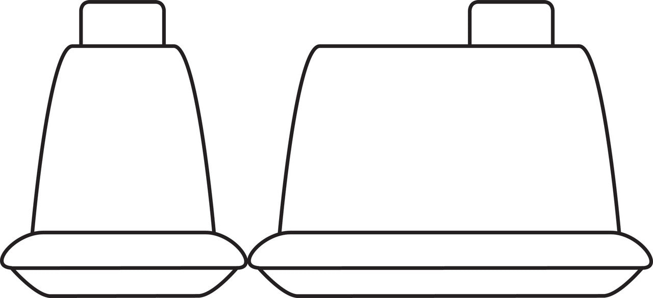 Tradies Canvas Front Grey Seat Covers Suits Landcruiser Ute 1999-2009 – additional photo 3