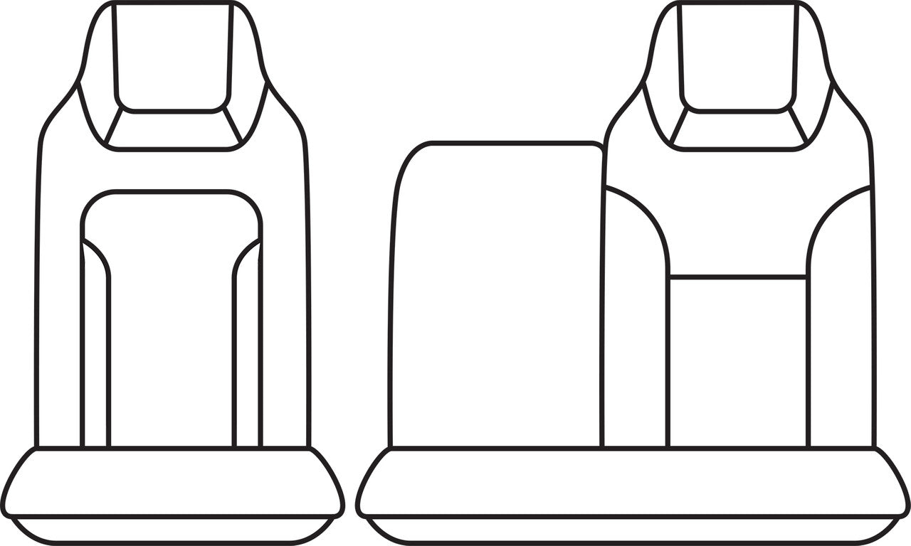Truck Canvas Front Charcoal Seat Covers - Suits Isuzu N Series Wide Single Cab 2025 On – additional photo 2