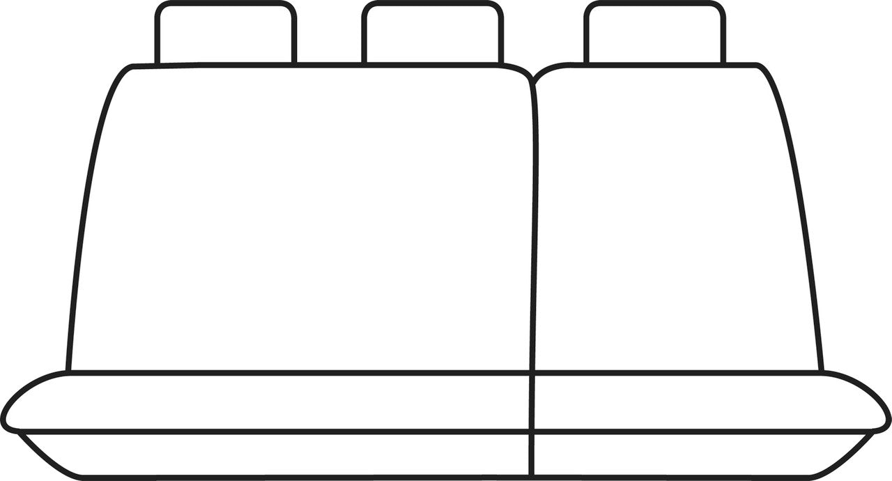 Getaway Neoprene Rear Row 2 Black - Silver Stitch Seat Covers Suits Landcruiser GXL RV 1998-2007 – additional photo 2