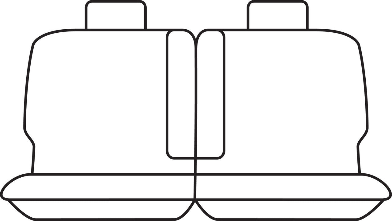 Getaway Neoprene Rear Row 2 Black - Silver Stitch Seat Covers Suits Patrol 2004-2017 – additional photo 2