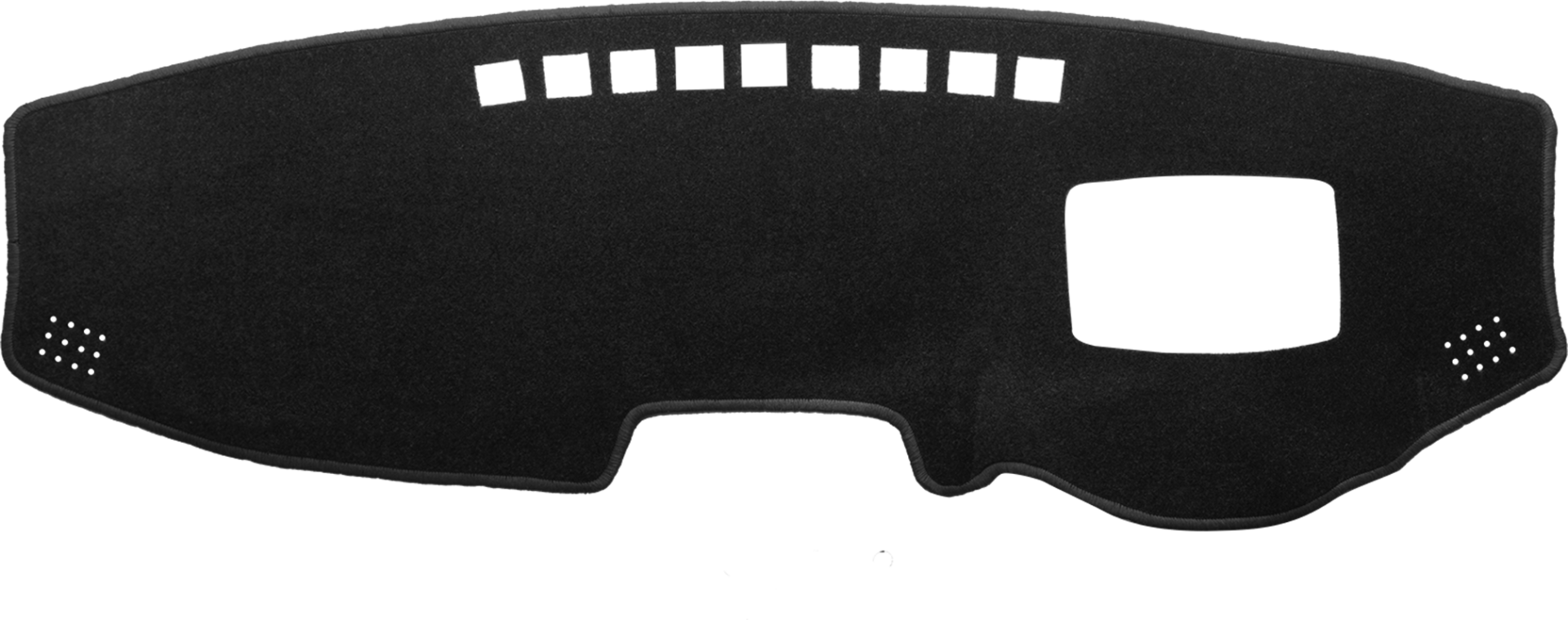 Dash Mat To Fit Hyundai Kona OS (2017 - 2023) with heads up display in Black