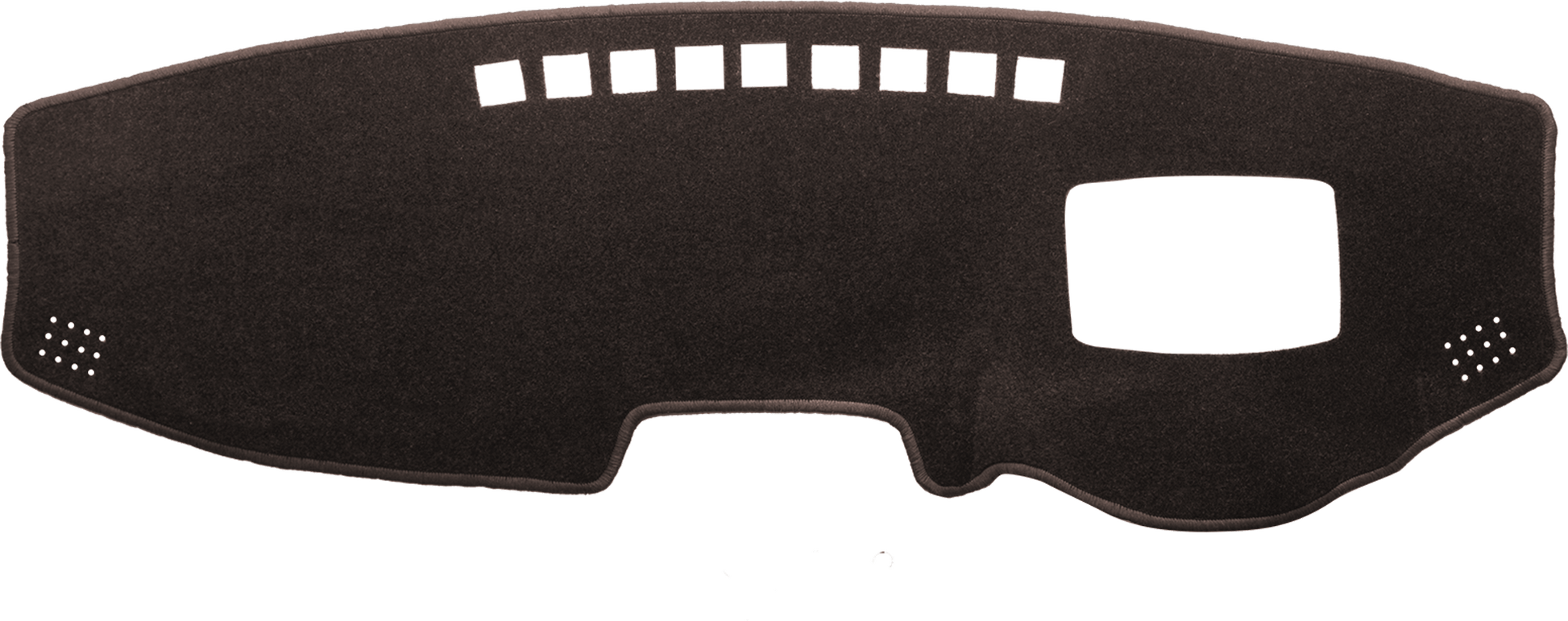 Dash Mat To Fit Hyundai Kona OS (2017 - 2023) with heads up display in Brown
