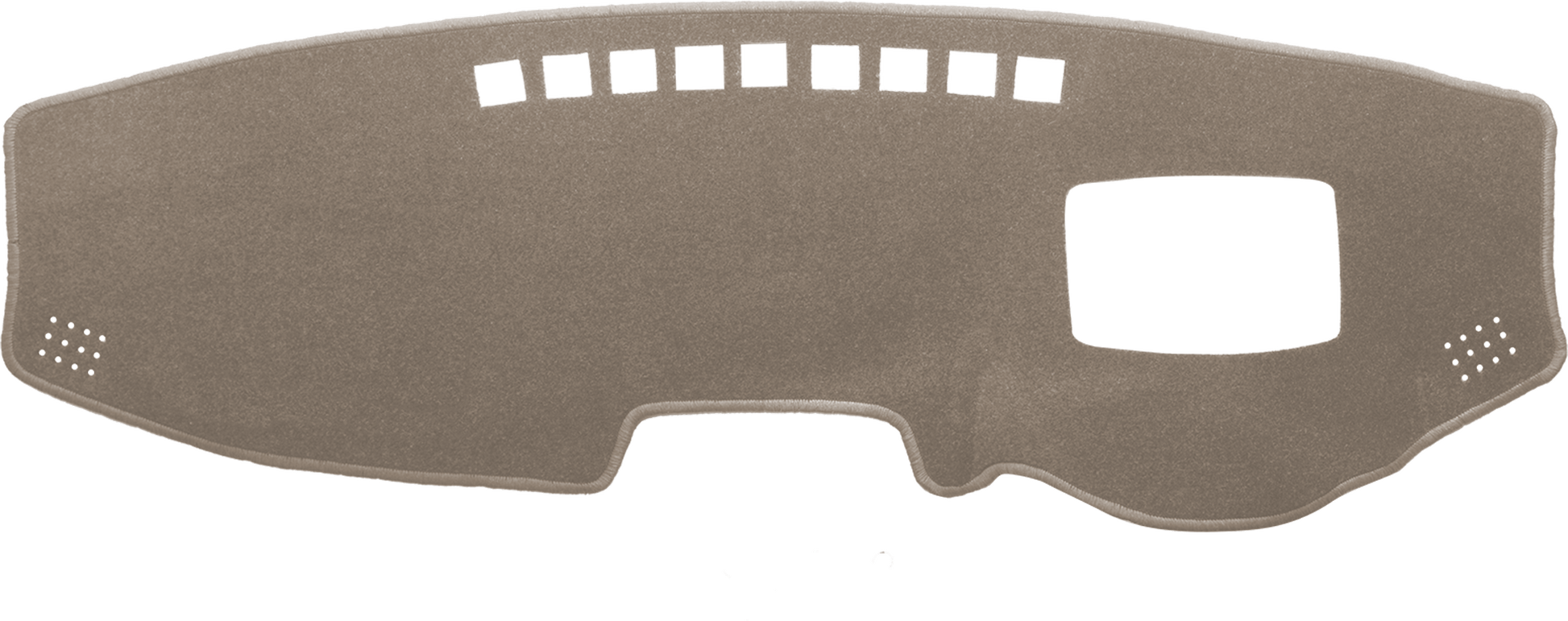 Dash Mat To Fit Hyundai Kona OS (2017 - 2023) with heads up display in Mocha