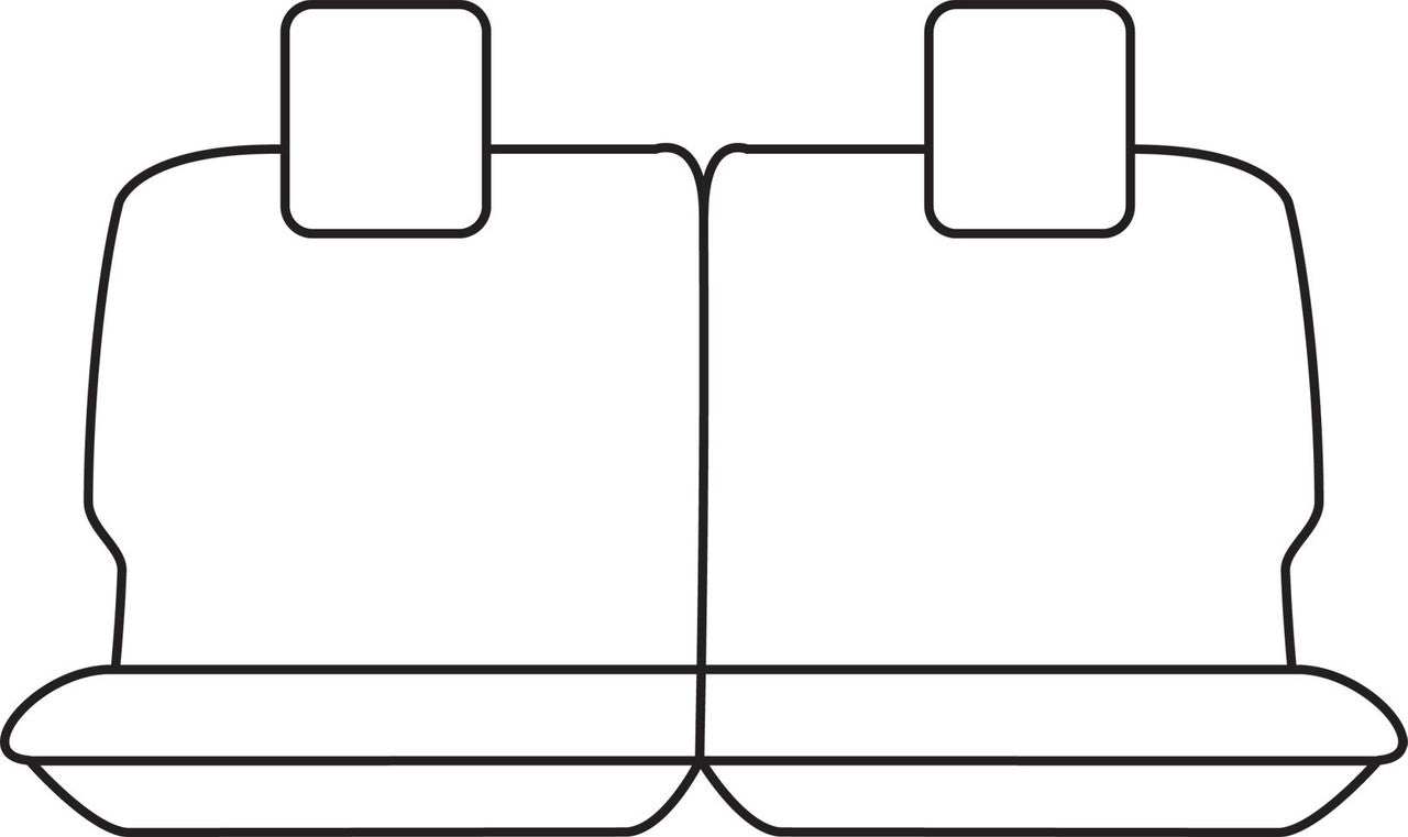 Empire Leather Look Rear Black Seat Covers Suits Prado 150 Series SUV 2009-2023 – additional photo