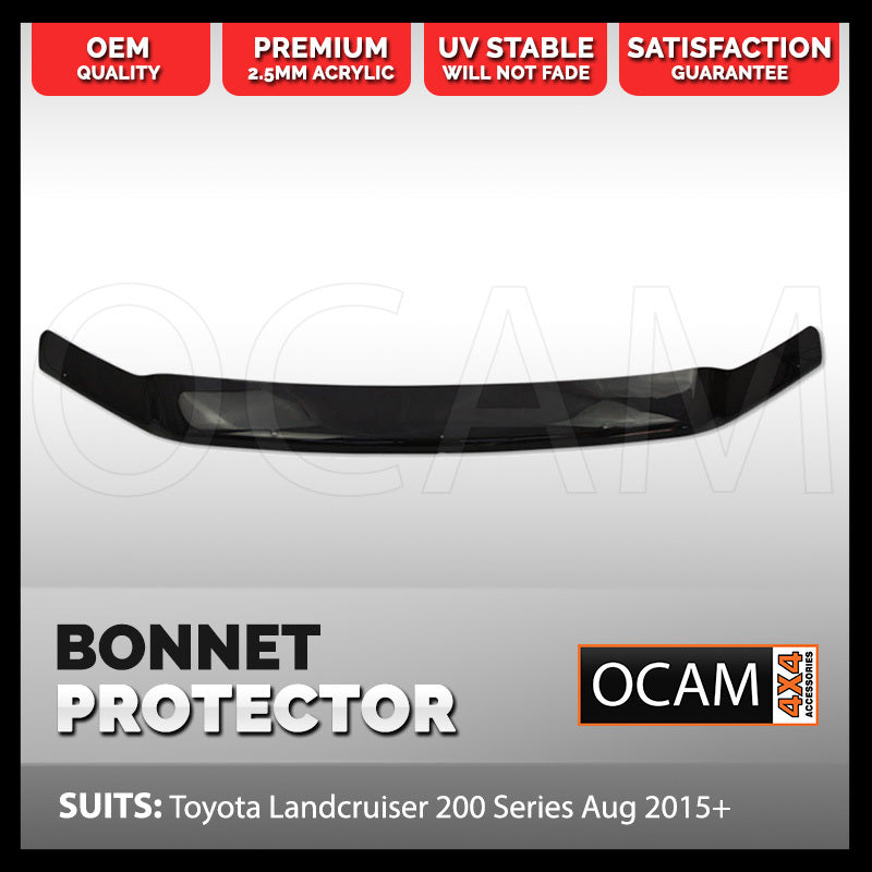 Bonnet Protector for Toyota Landcruiser 200 Series 08/2015- 2021 Tinted Guard – additional photo