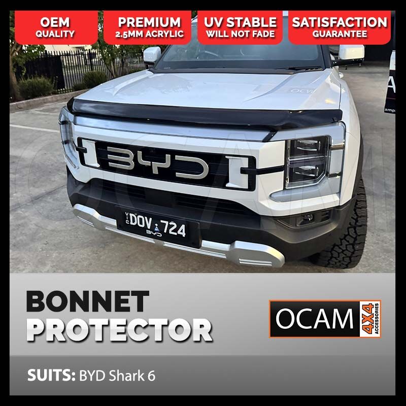 Bonnet Protector for BYD Shark 6, 2024+ Tinted Guard – additional photo