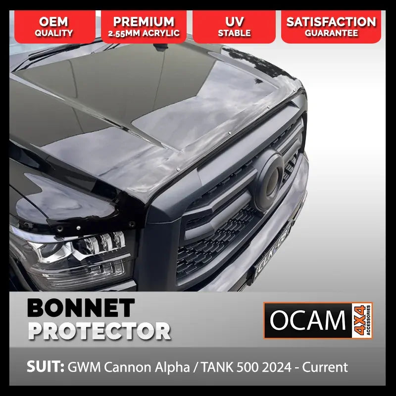 Bonnet Protector For GWM Cannon Alpha / TANK 500 2024 - Current Guard – additional photo