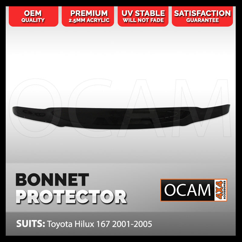 Bonnet Protector for Toyota Hilux 167 09/2001- 02/2005 Tinted Guard 165 169 – additional photo