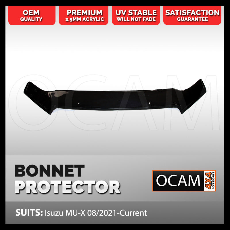 Bonnet Protector for Isuzu MU-X 08/2021-2024 Tinted Guard MUX – additional photo