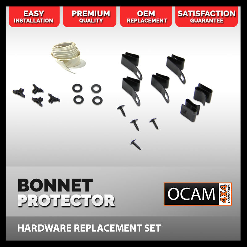 Replacement Bonnet Protector Clips for Nissan Navara 07/2015-02/2021 NP300 D23, Fitting Kit – additional photo