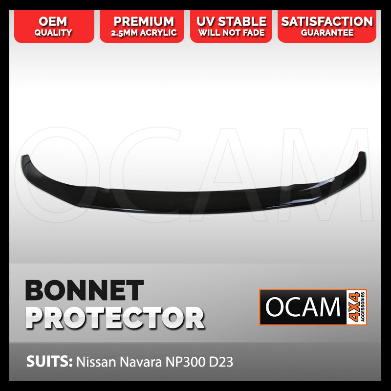 Bonnet Protector for Nissan Navara 07/2015-02/2021 NP300 D23 Tinted Guard – additional photo