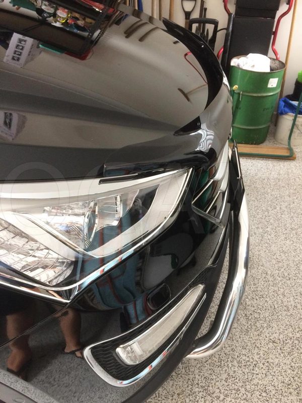 Bonnet Protector for Hyundai Santa FE DM 2012-2018 Tinted Guard – additional photo