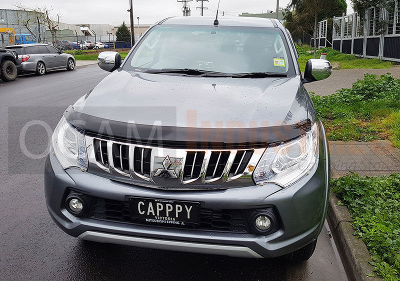 Bonnet Protector for Mitsubishi Triton MQ 05/2015-11/2018 Tinted Guard – additional photo