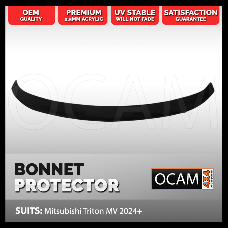 Bonnet Protector for Mitsubishi Triton MV 2024-Current Tinted Guard – additional photo