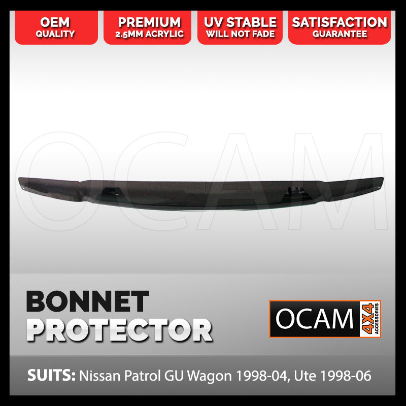 Bonnet Protector for Nissan Patrol GU Y61 Wagon 1998-2004, Ute 1998-2006 – additional photo