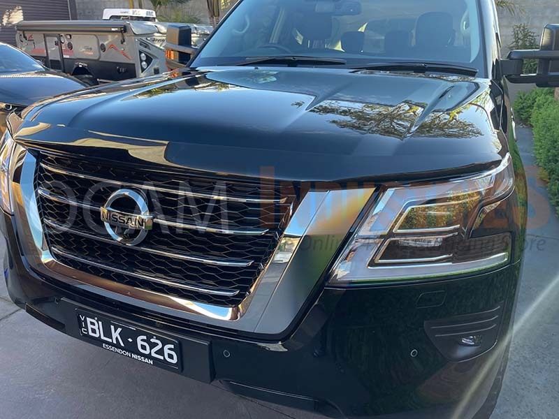 Bonnet Protector For Nissan Patrol Y62 Series 5, 11/2019-26 Tinted Guard – additional photo
