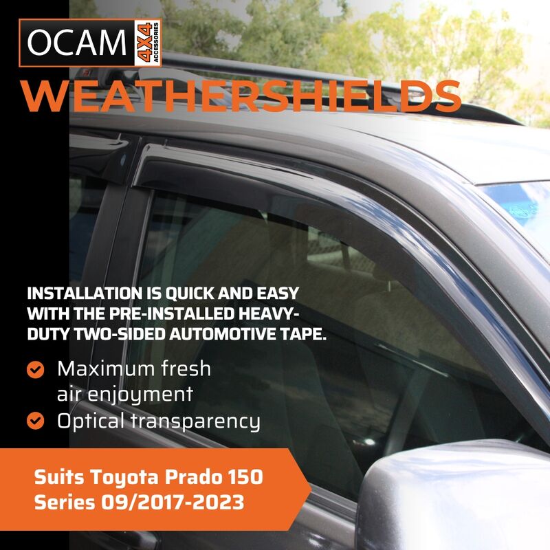 Bonnet Protector Weathershields for Toyota Prado 150 Series 09/2017-2023 – additional photo