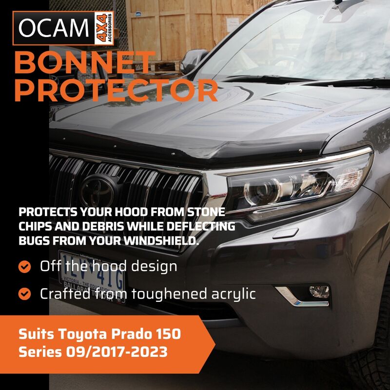 Bonnet Protector Weathershields for Toyota Prado 150 Series 09/2017-2023 – additional photo