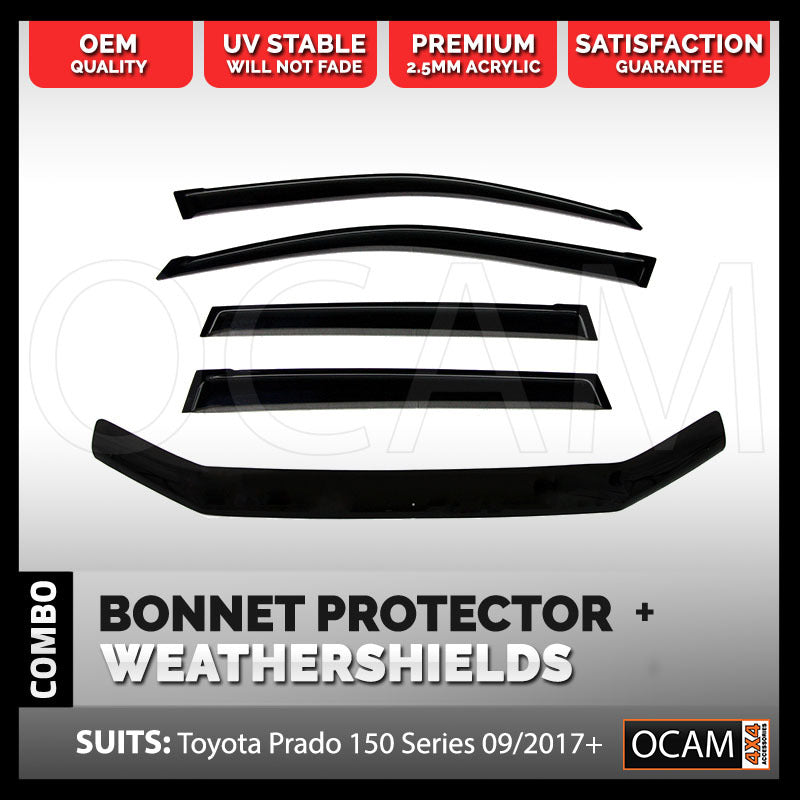 Bonnet Protector Weathershields for Toyota Prado 150 Series 09/2017-2023 – additional photo