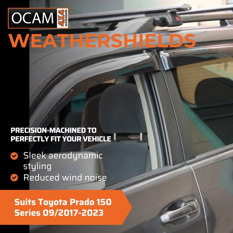 Bonnet Protector Weathershields for Toyota Prado 150 Series 09/2017-2023 – additional photo