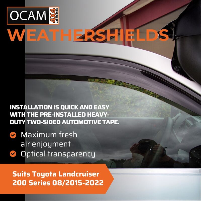 Bonnet Protector Weathershields For Toyota Landcruiser 200 Series 08/2015-2022 – additional photo