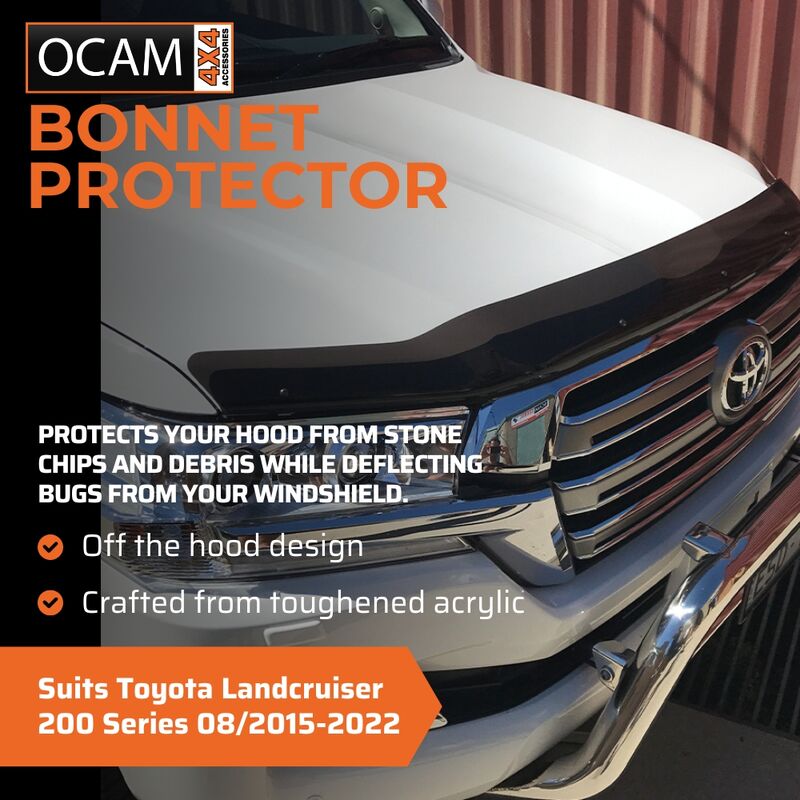 Bonnet Protector Weathershields For Toyota Landcruiser 200 Series 08/2015-2022 – additional photo