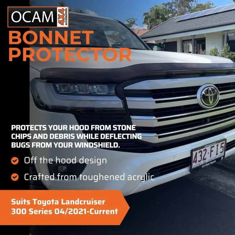 Bonnet Protector Weathershields For Toyota Landcruiser 300 Series 04/2021-Current – additional photo