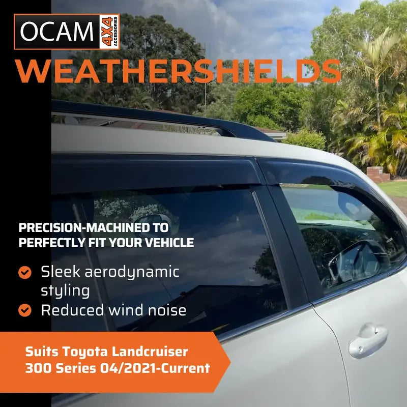 Bonnet Protector Weathershields For Toyota Landcruiser 300 Series 04/2021-Current – additional photo