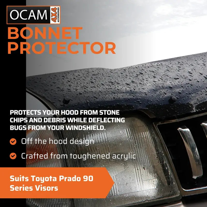 Bonnet Protector, Weathershields For Toyota Prado 90 Series Visors – additional photo