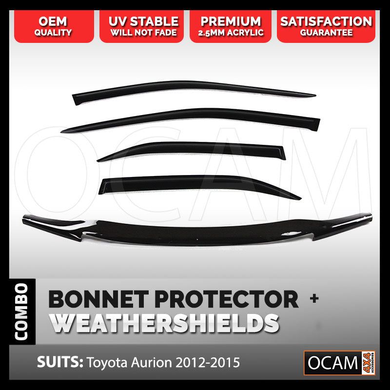 Bonnet Protector, Weathershields For Toyota Aurion 2012 - 2015 Visors – additional photo