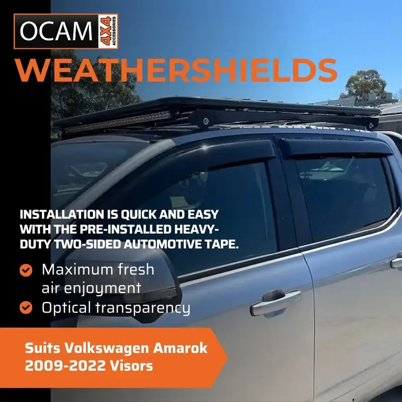 Bonnet Protector, Weathershields for Volkswagen Amarok 05/2023+ Window Visors – additional photo